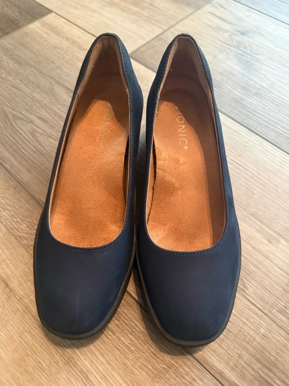 Navy Comfort Wedges for Women - Vionic - Picture 2 of 7